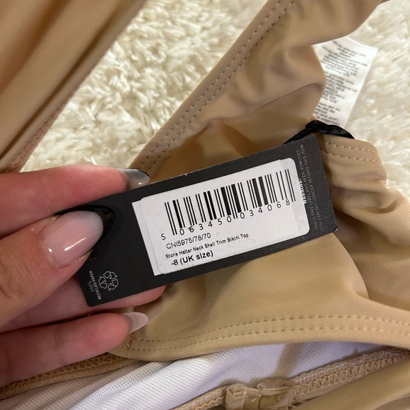 PLT halter neck shell trim bikini top - Picture 3 of 3